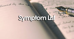 Training Symptom List